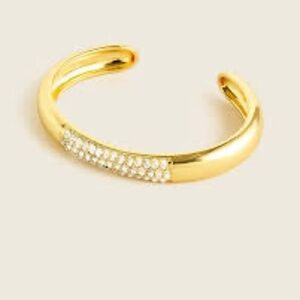 J. CREW Open Cuff Pave Bangle  NWOT
